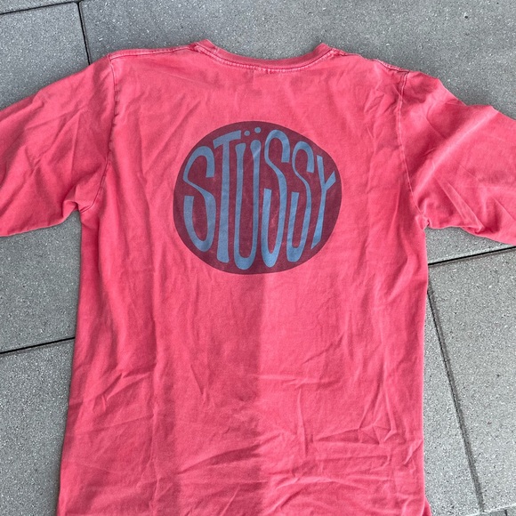 Dark pink stussy long sleeve - Picture 5 of 6